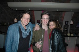 Aktive Familie: Clemens, DJ Lubo Leno und Caro-Lubowski. Foto: Hertlein