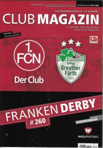 FCN-Magazin zum 260.Derby. Foto Hertlein