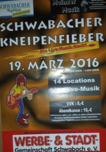 19.märz - Kneipenfieber 2016 in Schwabach. Foto: Hertlein