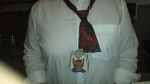 Krawatte ab, Orden rum ....Foto: Hertlein