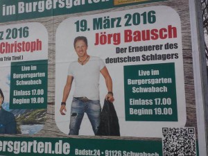 Schlager im Burgersgarten mit Jörg Bausch