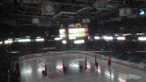 Im Halbfinale gegen Red Bull München darf mindestens noch drei Mal in der Arena das Eis gemacht werden.Foto: Hertlein