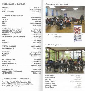 Das Luther-Musical-Ensemble....