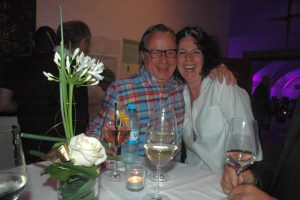 Aufder Rennstrecke Rivalen,außerhalb gute Freunde: Guido Schäfer und diefiat- Nanni. Fotos: Hertlein