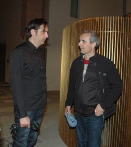 Frieder Graef und Sven Bach, Thomas Grethleunbd und Laura Pfister, Richard Lucenburger und Frieder Graef, Oluver Gerung und steffen Mierdel, Hartmut Hetzelein undweibliche Fans, die ENOTECA-Crew um Enzo Olmorisi,