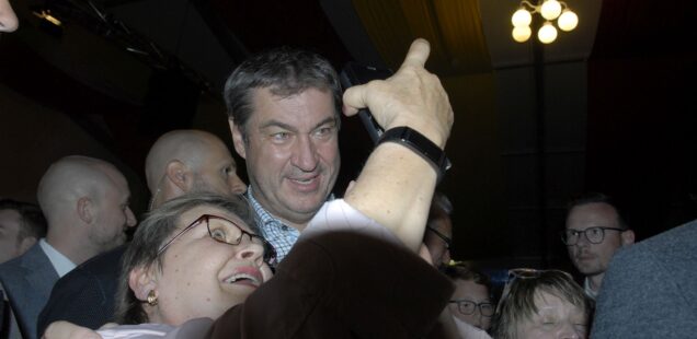 Schwabach-Boulevard/meine  Stadt -die Markus Söder-Show in Bildern am 8.8.2023 im  Limbacher Bierzelt - Alle Fotos auf der Seite: Matthias Hertlein